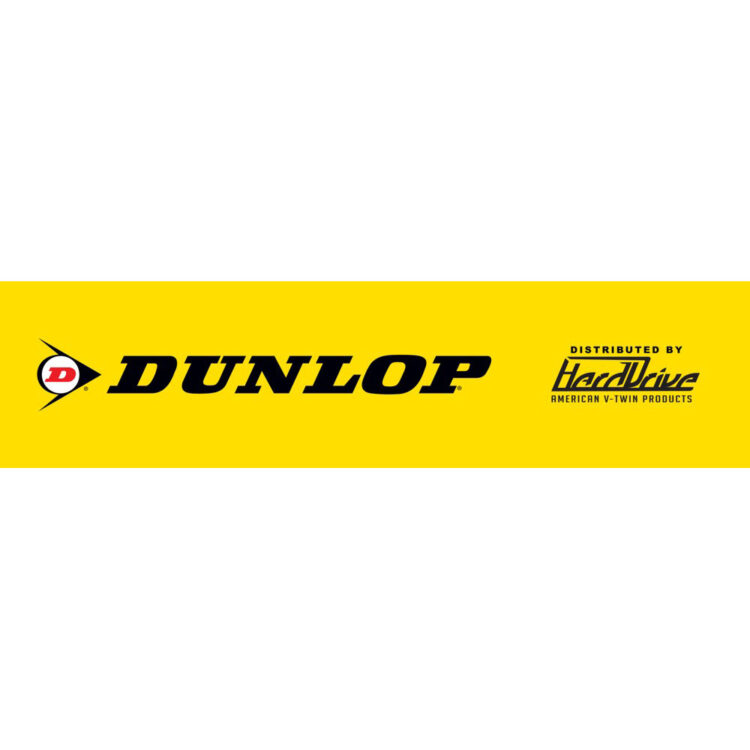 DUNLOP TIRE RACK SIGN HARDDRIVE 12"X48"