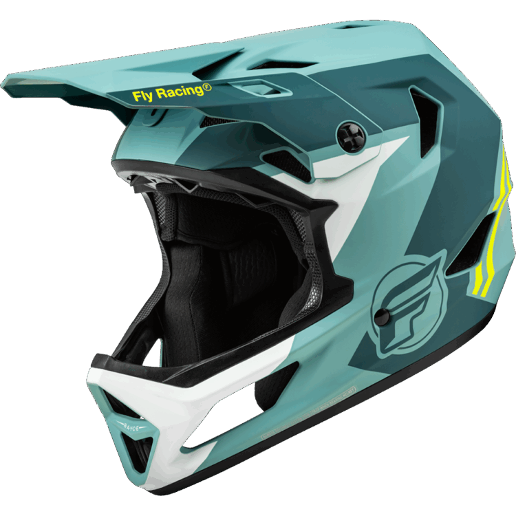 RAYCE HELMET MATTE BLUE STONE/HI-VIS