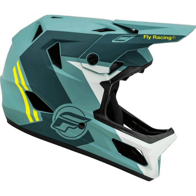 RAYCE HELMET MATTE BLUE STONE/HI-VIS - Image 2