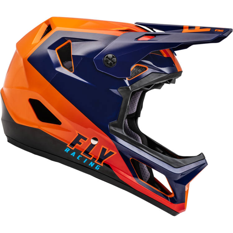 RAYCE HELMET NAVY/ORANGE/RED - Image 2