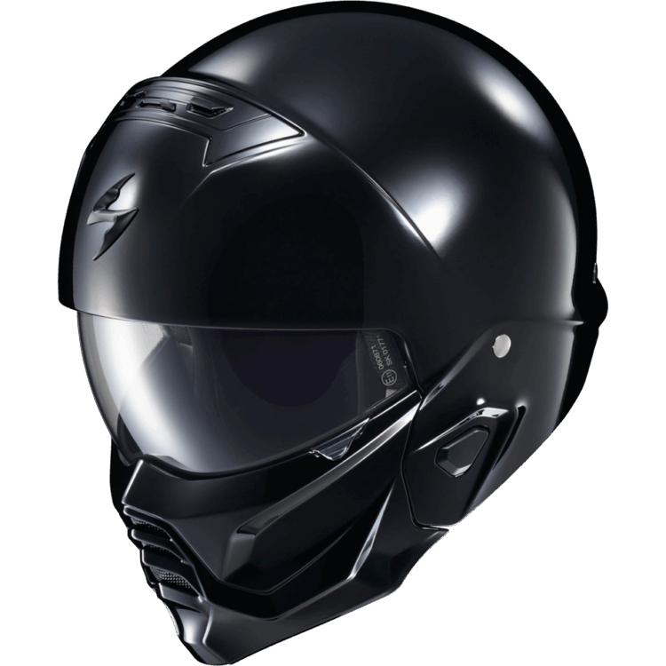 COVERT 2 OPEN-FACE HELMET GLOSS BLACK - Image 4