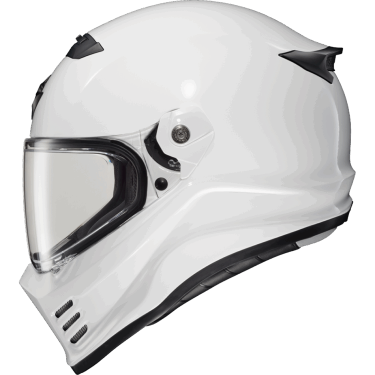 COVERT FX FULL FACE HELMET GLOSS WHITE - Image 2