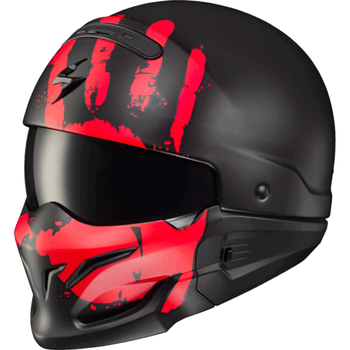 COVERT OPEN-FACE HELMET URUK MATTE RED 2X