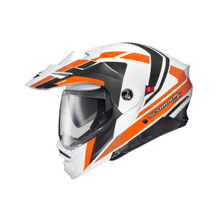 EXO-AT960 MODULAR HELMET HICKS WHITE/ORANGE