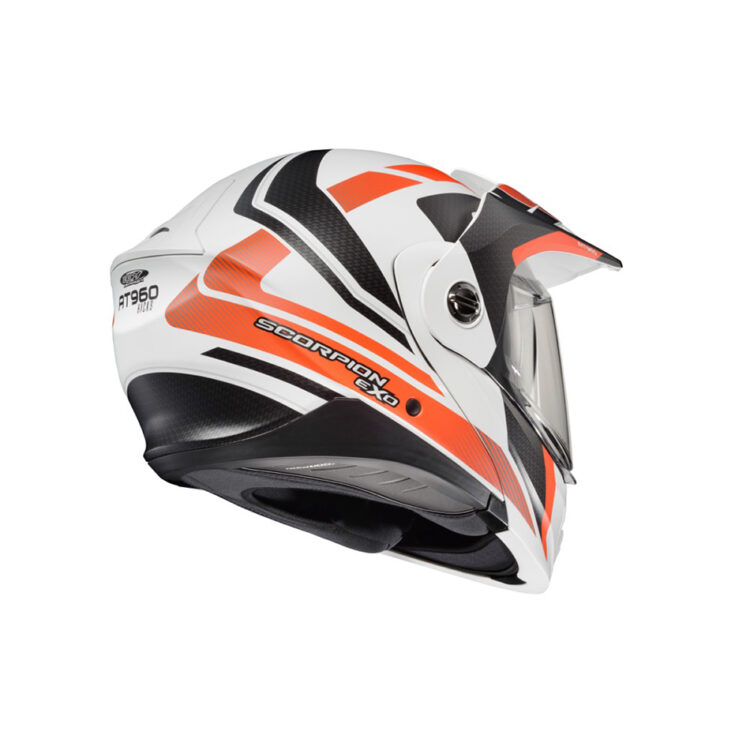 EXO-AT960 MODULAR HELMET HICKS WHITE/ORANGE - Image 2