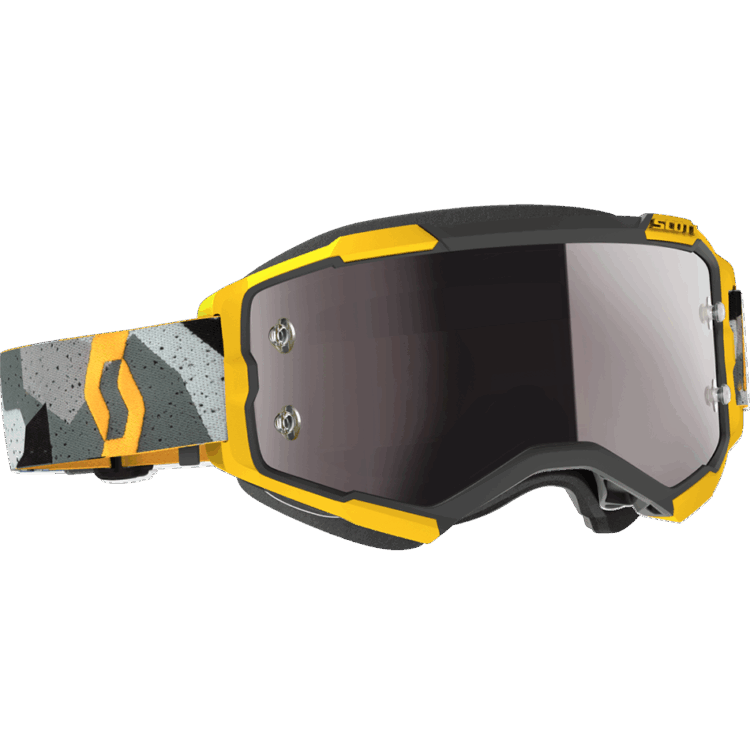 FURY GOGGLE CAMO GREY/YLW SILVER CHROME WORKS