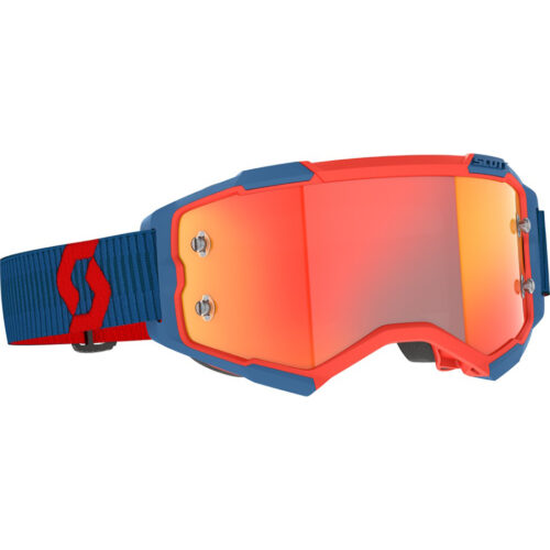 FURY GOGGLE DRK BLU/NEON RD ORG CHRM WRKS