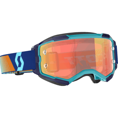 FURY GOGGLE ROYAL BLUE/ORG ORANGE CHROME WORKS