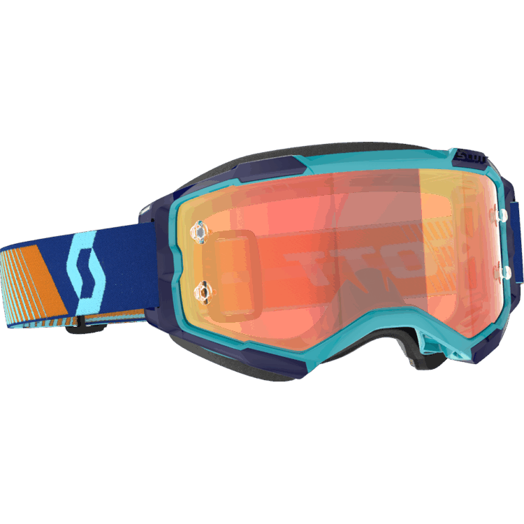 FURY GOGGLE ROYAL BLUE/ORG ORANGE CHROME WORKS