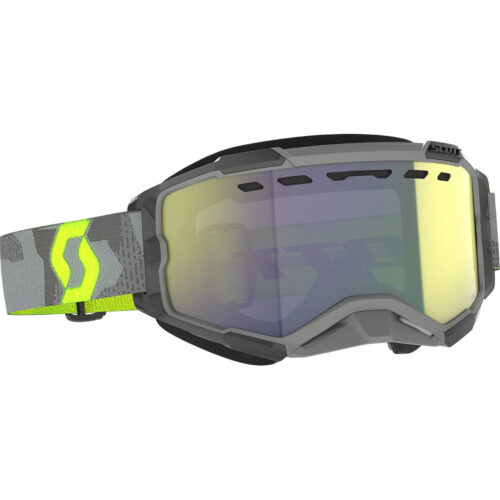 FURY SNOWCROSS GOGGLE LT GRY/NEN YLW ENHCR YLW CHRM