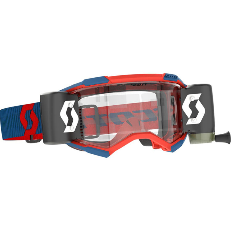 FURY WFS GOGGGLE DRK BLUE/NEON RED CLEAR WORKS
