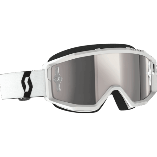 PRIMAL GOGGLE WHITE SILVER CHROME WORKS