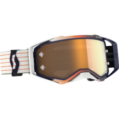 PROSPECT GOGGLE BLUE/ WHITE W/GOLD CHROME AMP WORKS