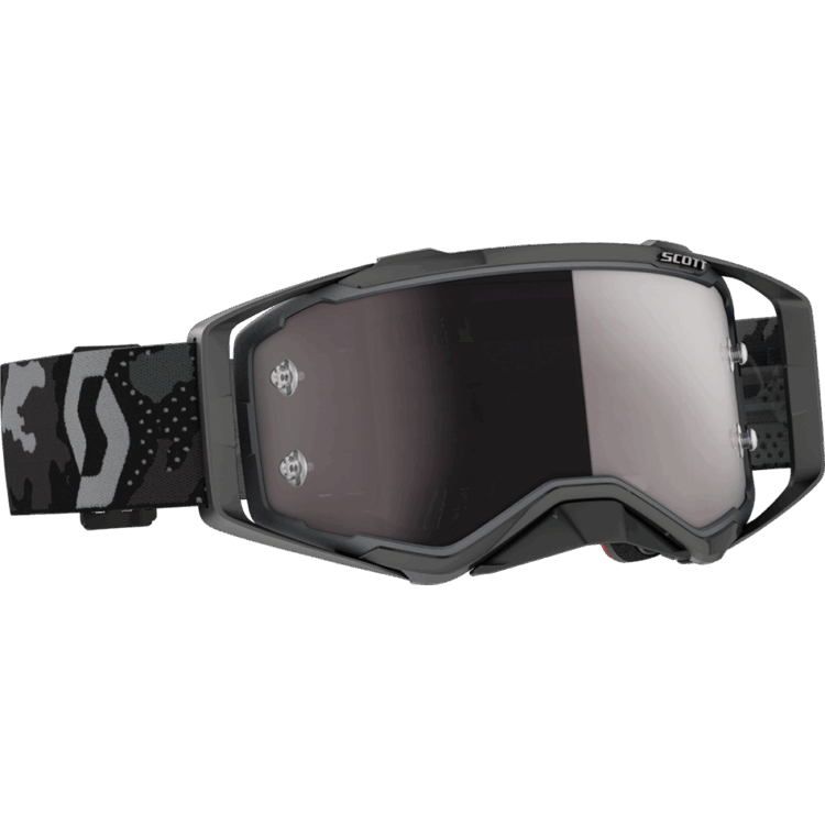 PROSPECT GOGGLE DARK GREY/ BLK W/SILVER CHROME WORKS