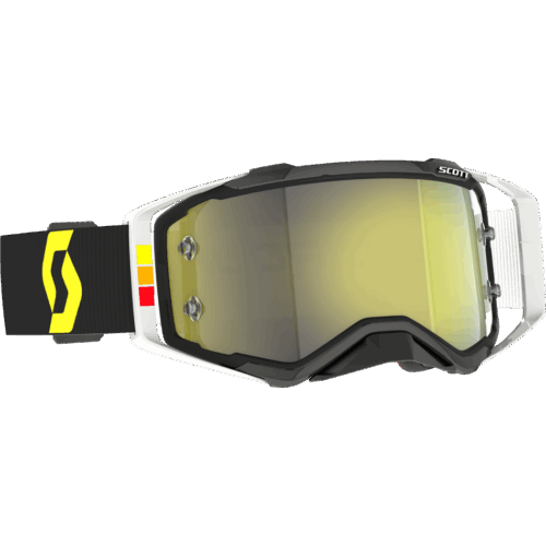 PROSPECT PRO CIRCUIT GOGGLE BLACK/WHITE YELLOW CHROME WORK