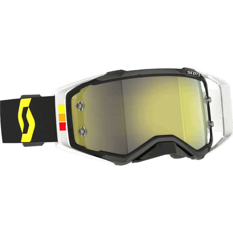 PROSPECT PRO CIRCUIT GOGGLE BLACK/WHITE YELLOW CHROME WORK