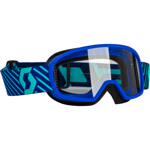 YOUTH BUZZ MX GOGGLE BLUE/TEAL BLUE W/CLEAR