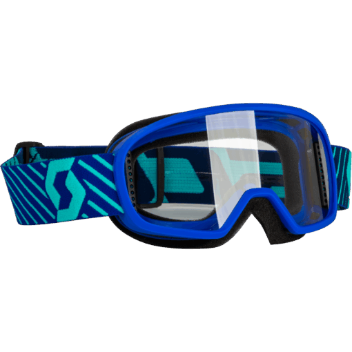 YOUTH BUZZ MX GOGGLE BLUE/TEAL BLUE W/CLEAR