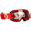 YOUTH BUZZ MX GOGGLE RED/WHITE W/CLEAR