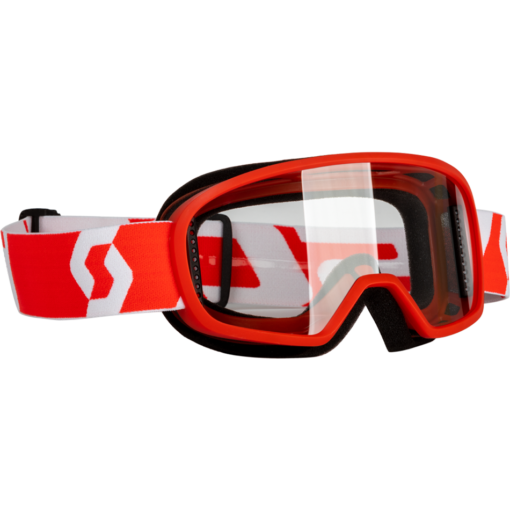 YOUTH BUZZ MX GOGGLE RED/WHITE W/CLEAR