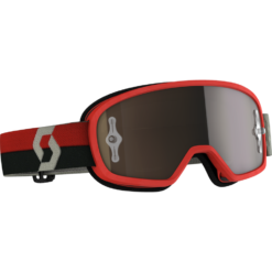 YOUTH BUZZ MX PRO GOGGLE RED/GREY W/GOLD CHROME WORKS