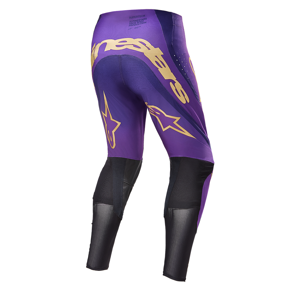 SUPERTECH LE CHAMP PANTS ULTRAVIOLET/GOLD/BLACK - Image 2