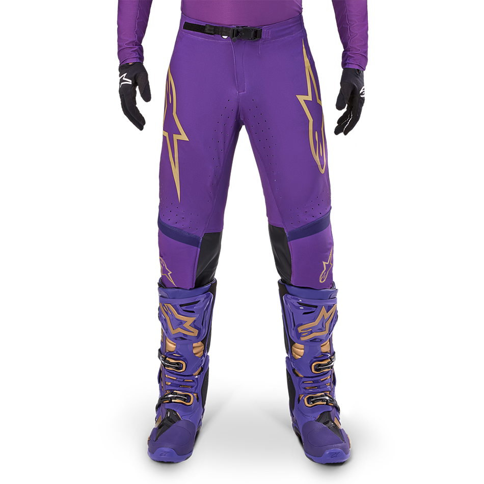 SUPERTECH LE CHAMP PANTS ULTRAVIOLET/GOLD/BLACK - Image 3