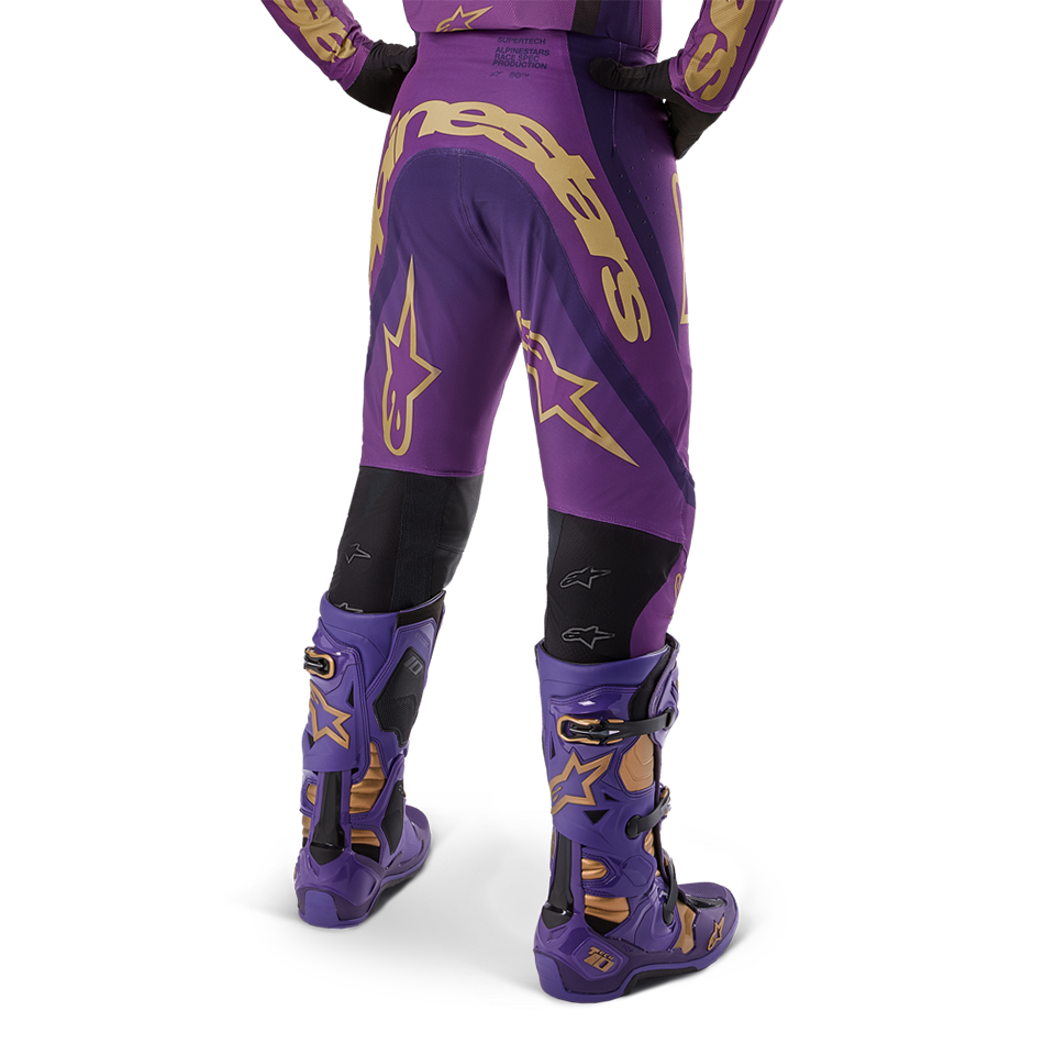 SUPERTECH LE CHAMP PANTS ULTRAVIOLET/GOLD/BLACK - Image 5