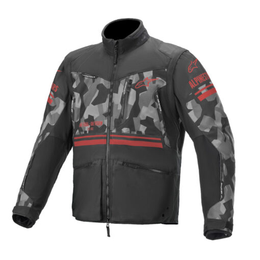 VENTURE R JACKET GREY CAMO/ RED FLUO