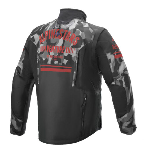 VENTURE R JACKET GREY CAMO/ RED FLUO - Image 2