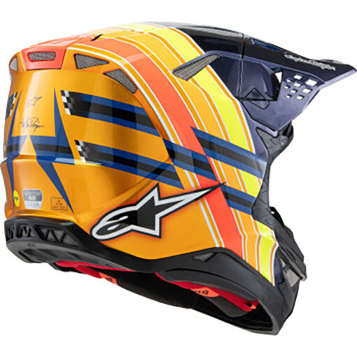 S-M10 TLD EDITION 25 HELMET DRK BLU/ORG/YLW FLUO/RED - Image 2