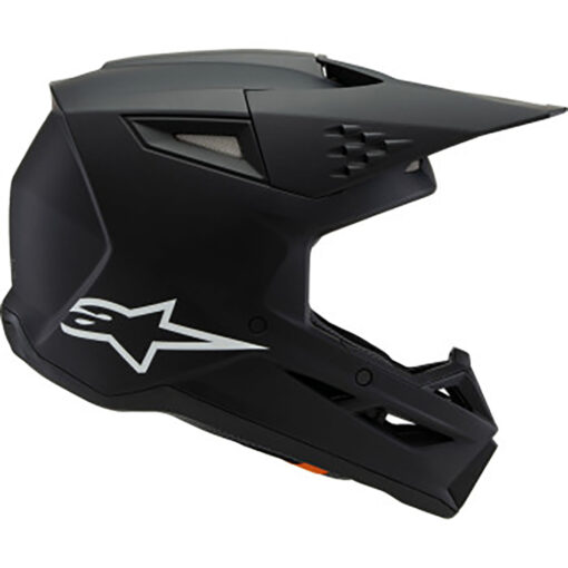 SM3 YOUTH SOLID HELMET BLACK MATTE - Image 2