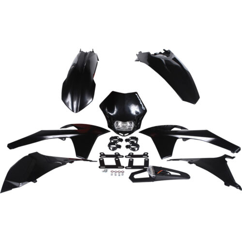 PLASTIC BODY KIT BLACK KTM 350 EXC-F 2012-2013 KTM 500 EXC-F 2012-2013