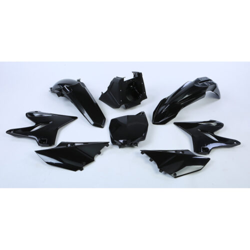 PLASTIC BODY KIT BLACK Yamaha YZ125 2002-2014 Yamaha YZ250 2002-2014