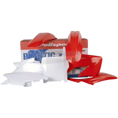 PLASTIC BODY KIT RED Honda CR125R CR250R 04-07