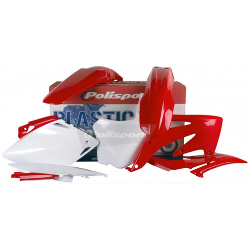 PLASTIC BODY KIT RED/WHITE Honda CRF450R 08
