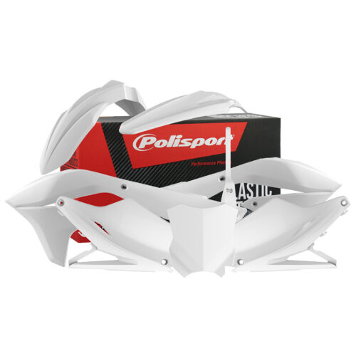 PLASTIC BODY KIT WHITE Kawasaki KX450F 2016-2018