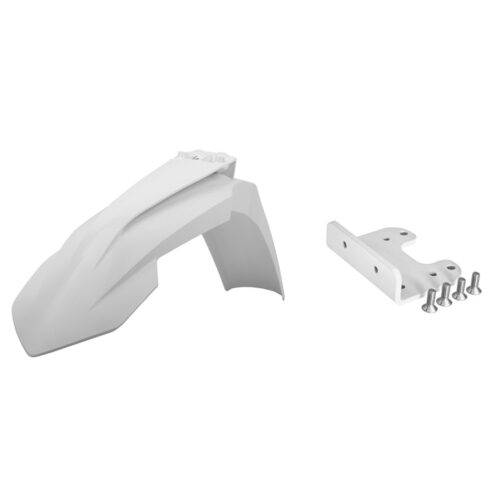 POLISPORT KTM FRONT FENDER 2016 + ADAPTOR KIT WHITE
