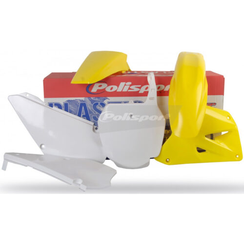 PLASTIC BODY KIT YELLOW/WHITE Suzuki RM85 2002-2015 Suzuki RM85L 2003-2012