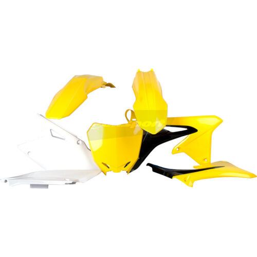 PLASTIC BODY KIT YELLOW/WHITE Suzuki RM-Z450 08-17