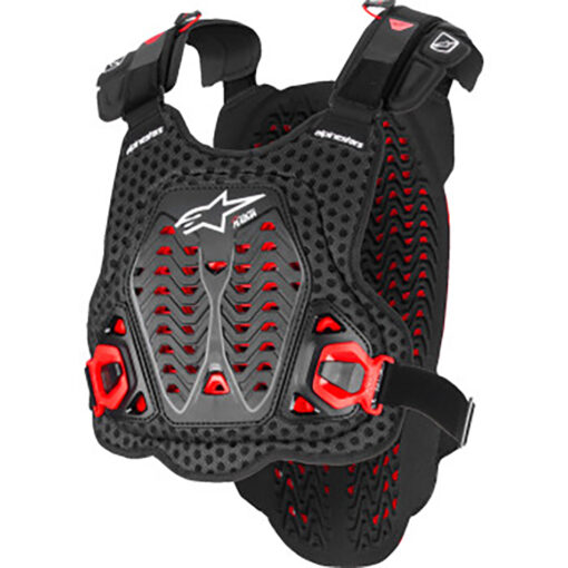 A-5 PLASMA CHEST PROTECTOR BLACK/RED/WHITE
