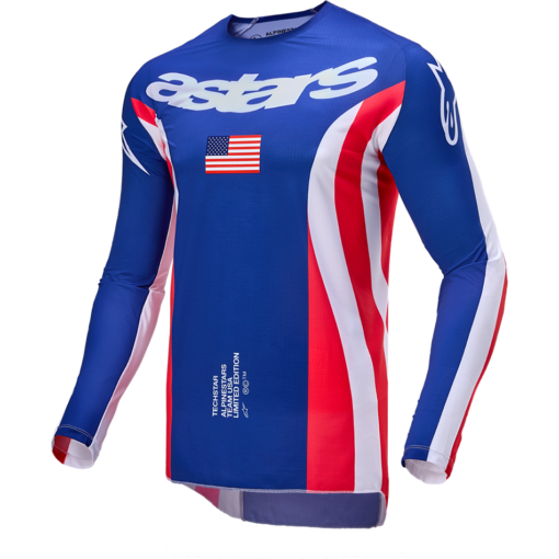 TECHSTAR UNION LE JERSEY BRT RED/DK BLUE/WHT