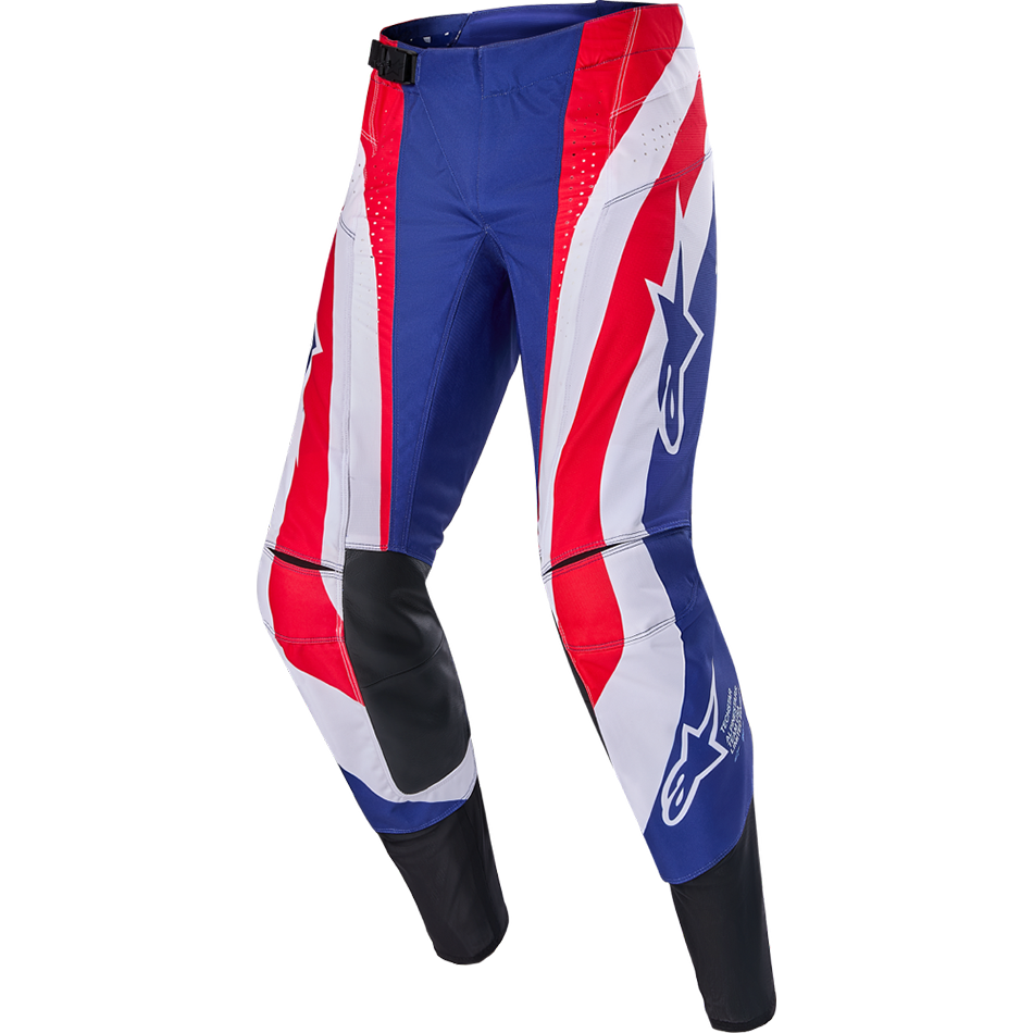 TECHSTAR UNION LE PANTS BRT RED/DK BLUE/WHT