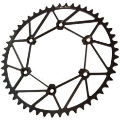 REAR SPROCKET CHROMOLY STL/ZIR 51T-520 BLK BETA