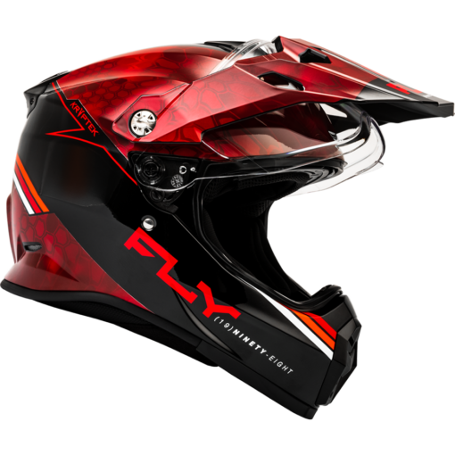 TREKKER KRYPTEK CONCEAL HELMET RED/BLACK - Image 2