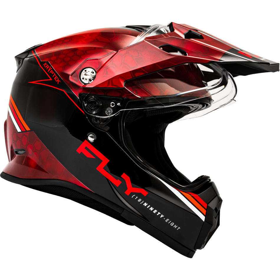 TREKKER KRYPTEK CONCEAL HELMET RED/BLACK - Image 2