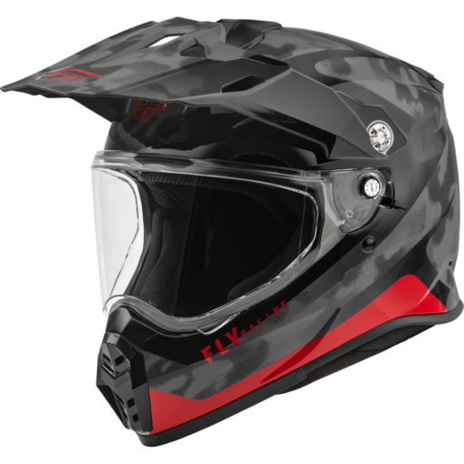 TREKKER PULSE HELMET BLACK CAMO/RED