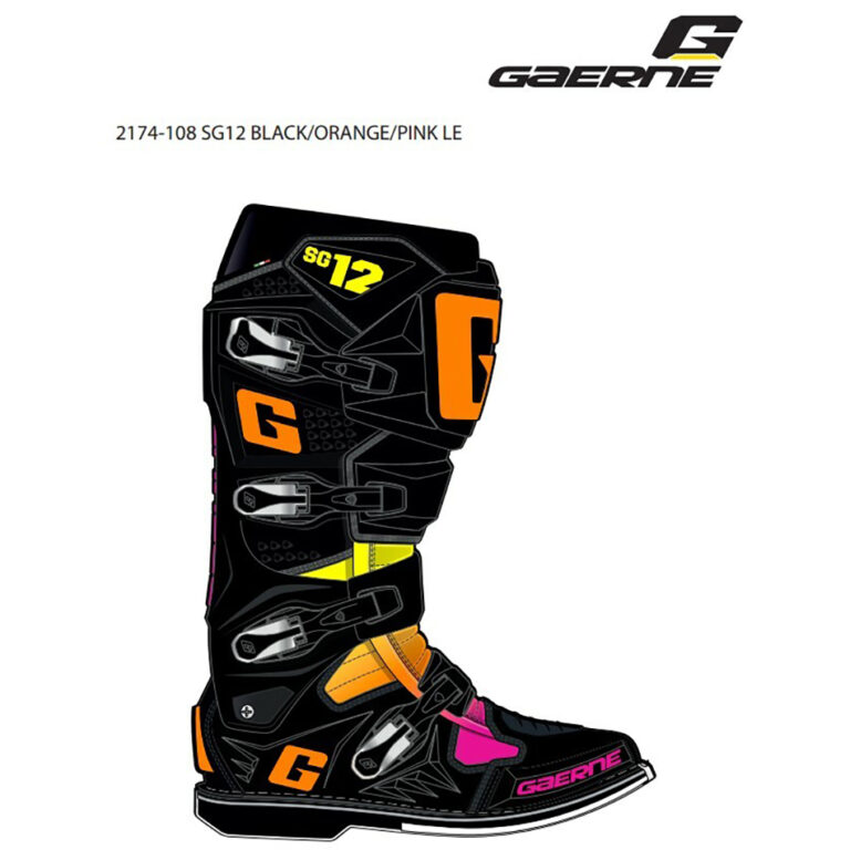 SG12 LE BOOTS BLACK/ORANGE/PINK