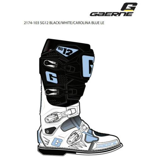SG12 LE BOOTS BLK/WHT/CAROLINA BLUE