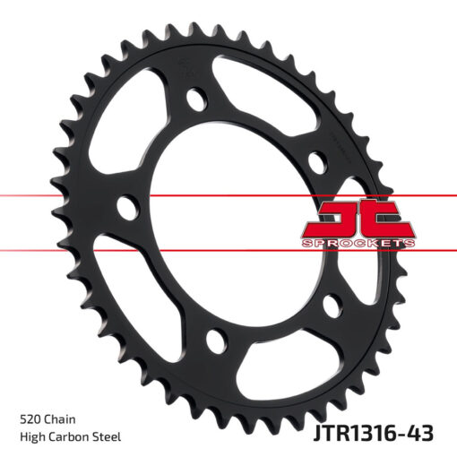 REAR SPROCKET STEEL 43T-520 HON